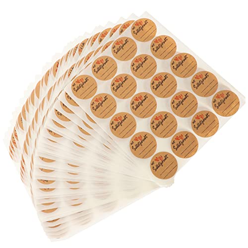 KICHOUSE 600 Blatt Bedruckbare Etiketten Handgemachte Etiketten Klebrig Klein Etiketten Für Schulmaterial Leere Aufkleber Dauerhaft Vinyl Selbst Groß Kraftpapier KICHOUSE 600 Blatt Bedruckbare Etiketten Handgemachte Etiketten Klebrig Klein Etiketten Für Schulmaterial Leere Aufkleber Dauerhaft Vinyl Selbst Groß Kraftpapier von KICHOUSE