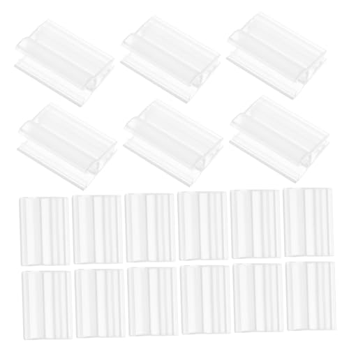 KICHOUSE 60Stücke Transparente Schildklammern Für Halter Clips Für Schilder Einsetzbar Supermärkten Einkaufszentren Und Ausstellungen Design von KICHOUSE