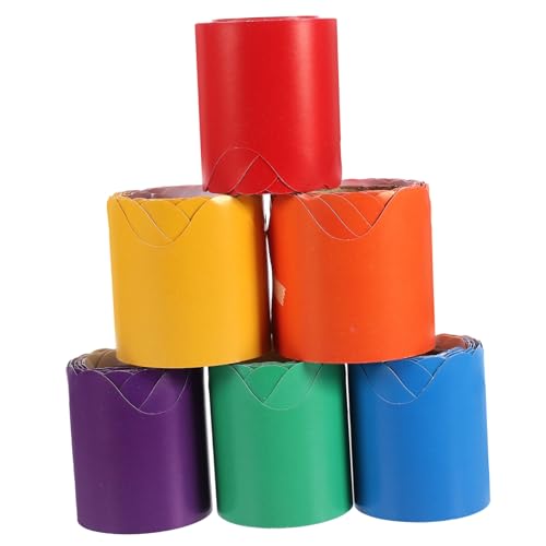 KICHOUSE 6Rollen Wellenrand Aufkleber Selbstklebende Dekorationsgrenzen Für Pinnwände Tafelrand Klassenzimmer Und Büro Bunten KICHOUSE 6Rollen Wellenrand Aufkleber Selbstklebende Dekorationsgrenzen Für Pinnwände Tafelrand Klassenzimmer Und Büro Bunten von KICHOUSE