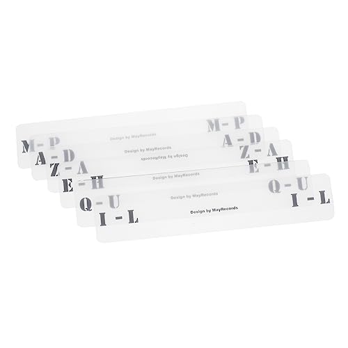 KICHOUSE 6Stücke Acryl Vinyl Rekordteiler A Z Etikettenkarten Transparente Klassifizierungskarten für Schallplatten für Organisation Ihrer Plattensammlung Horizontale KICHOUSE 6Stücke Acryl Vinyl Rekordteiler A Z Etikettenkarten Transparente Klassifizierungskarten für Schallplatten für Organisation Ihrer Plattensammlung Horizontale von KICHOUSE