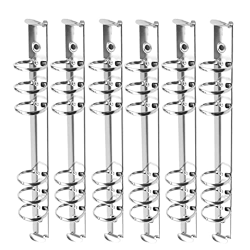 KICHOUSE 6Stücke Metall Ringbuch Clips Loose Leaf Binder Ringe für Scrapbook und Bürobedarf Silber Praktische Binder für Schule und Geschäft KICHOUSE 6Stücke Metall Ringbuch Clips Loose Leaf Binder Ringe für Scrapbook und Bürobedarf Silber Praktische Binder für Schule und Geschäft von KICHOUSE