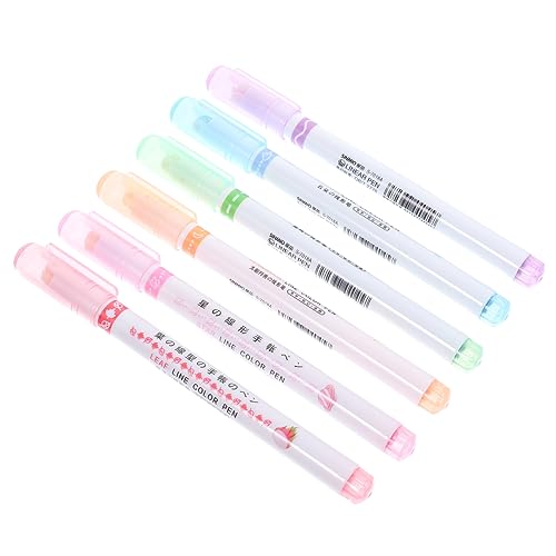 KICHOUSE 6er Set Handgezeichneter Marker-stift Farbstifte Textmarker Masse Einziehbare Textmarker Markierungen Masse Textmarker Marker Pastell Tintenroller Plastik KICHOUSE 6er Set Handgezeichneter Marker-stift Farbstifte Textmarker Masse Einziehbare Textmarker Markierungen Masse Textmarker Marker Pastell Tintenroller Plastik von KICHOUSE