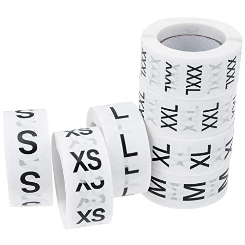 KICHOUSE 7 Rollen Größenetiketten Logo Schlüsselbänder Verpackungsaufkleber Runde Etiketten Nummernschilder Größen Dankesset Hosengröße Punkt Klebeetiketten Kleidung Weißes Selbstklebendes KICHOUSE 7 Rollen Größenetiketten Logo Schlüsselbänder Verpackungsaufkleber Runde Etiketten Nummernschilder Größen Dankesset Hosengröße Punkt Klebeetiketten Kleidung Weißes Selbstklebendes von KICHOUSE