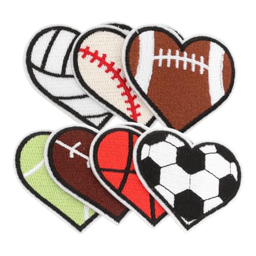 KICHOUSE 7 Stück Kombination aus Liebe Stoff Patch Aufnäher für Jacken Flicken aufnähen Stickerei Nähen Patches süße Aufnäher Reparaturflicken nähen Aufnäher für Sportbälle Polyesterfaden KICHOUSE 7 Stück Kombination aus Liebe Stoff Patch Aufnäher für Jacken Flicken aufnähen Stickerei Nähen Patches süße Aufnäher Reparaturflicken nähen Aufnäher für Sportbälle Polyesterfaden von KICHOUSE