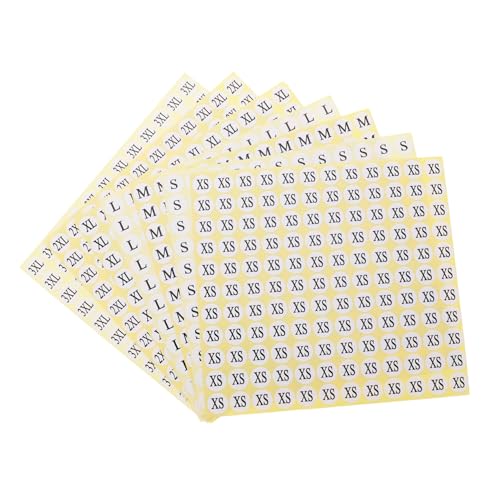 KICHOUSE 7Packs Kleidung Größenetiketten Selbstklebend Praktische Shirt Größenaufkleber Vielseitig Sicher Einfache Anwendung KICHOUSE 7Packs Kleidung Größenetiketten Selbstklebend Praktische Shirt Größenaufkleber Vielseitig Sicher Einfache Anwendung von KICHOUSE
