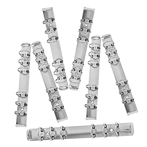 KICHOUSE 7Stücke Teiliges Heftmechanik Ring Binder Für DIY Loseblatt Notizbücher Stabile Metallstruktur Für Scrapbooking Und Planer Ordner Leicht Und Tragbar Für Schule von KICHOUSE
