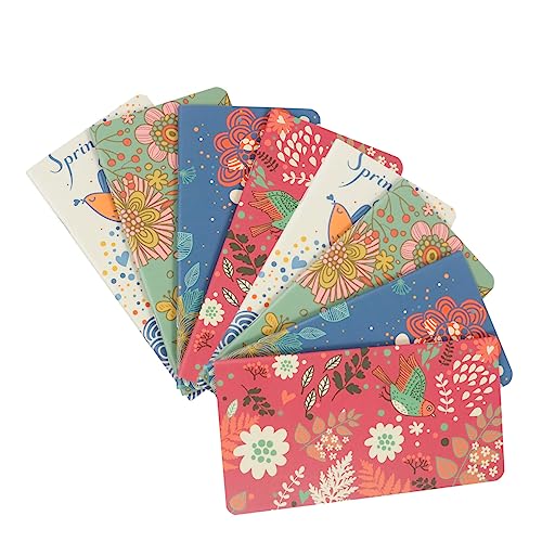 KICHOUSE 8 Stück Leere Innenseite des Notizbuchs Kleine Notizbücher notizbuch zeitschrift notizbücher college regiert ästhetisches notizbuch Journaling -Notizbücher Blumen Notizbuch Papier von KICHOUSE