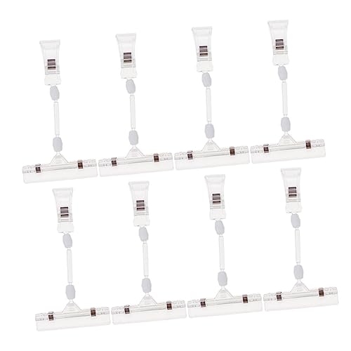 KICHOUSE 8 Stück Preisschildhalter Einzelhandel Clip-Etiketten für Lagerbehälter kunststoffclips kunstoffclips Werbehalter label clip Ausstellungsständer Supermarkt-Etikettenhalter Abs KICHOUSE 8 Stück Preisschildhalter Einzelhandel Clip-Etiketten für Lagerbehälter kunststoffclips kunstoffclips Werbehalter label clip Ausstellungsständer Supermarkt-Etikettenhalter Abs von KICHOUSE