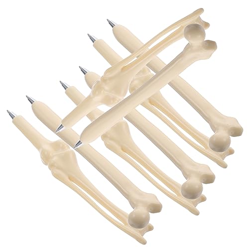 KICHOUSE 8 Stück kugelschreiber witzig abschlussgeschenk Knochenförmiger Kugelschreiber für Kugelschreiber aus Knochen farbig dekorative Kugelschreiber kreative Stifte schwarze Nachfüllung von KICHOUSE
