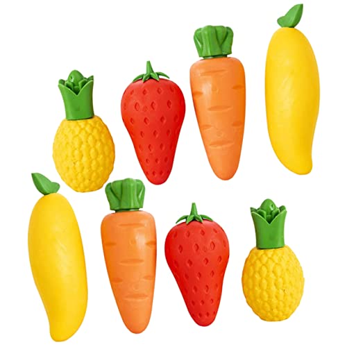 KICHOUSE 8 Stücke Radiergummi Schreibwaren Kind Nette Lustige Obst Studenten Party Große Große Neuheit Schule Student Preise Malerei Zubehör von KICHOUSE