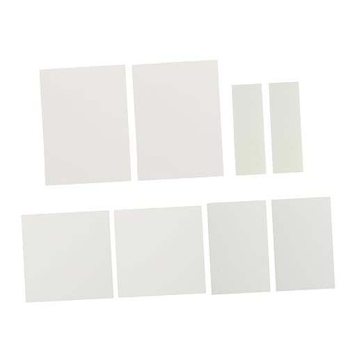 KICHOUSE 8 transparente Haftnotiz Pads klar transparent Etiketten aufkleber Büronotizpapier transparentes, klebriges Papier Selbstklebende Notizblöcke das Haustier Weiß von KICHOUSE