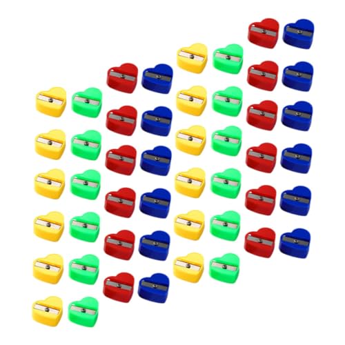 KICHOUSE 80Stücke Bleistiftspitzer Handbetrieben Einzelloch für Künstler Langlebig für Bleistifte und Buntstifte Design von KICHOUSE