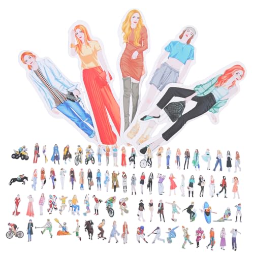 KICHOUSE 80stücke Sportliche Mädchen Aufkleber Modische Damen Sticker Für Scrapbooking Fotoalben Journaling Und Projekte Für Laptops Wasserflaschen Und Reisegepäck von KICHOUSE