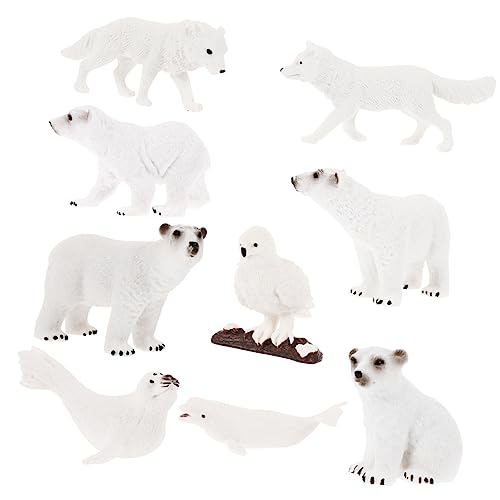 KICHOUSE 9 Stück Eisbär-Ornamente Mini für Meerestiere arktische Tierstatue polare Tierfiguren Tierverzierungen Kunsttierfiguren Polartier- arktische Tierfiguren Plastik Weiß KICHOUSE 9 Stück Eisbär-Ornamente Mini für Meerestiere arktische Tierstatue polare Tierfiguren Tierverzierungen Kunsttierfiguren Polartier- arktische Tierfiguren Plastik Weiß von KICHOUSE