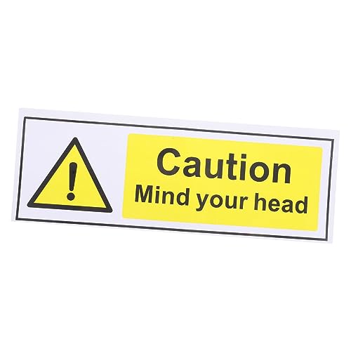 KICHOUSE Achtung Aufkleber Warnetikett Selbstklebend Caution Sticker für und Außeneinsatz Wasserfest und Ölbeständig für Sicherheitshinweise und Warnungen von KICHOUSE