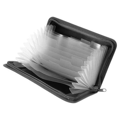 KICHOUSE Akkordeon Datei Organizer Tragbarer Dokumenten Organizer mit Reißverschluss Erweiterbarer Quittungshalter für Büro Schule und Reisen mit Transparenten Fächern KICHOUSE Akkordeon Datei Organizer Tragbarer Dokumenten Organizer mit Reißverschluss Erweiterbarer Quittungshalter für Büro Schule und Reisen mit Transparenten Fächern von KICHOUSE