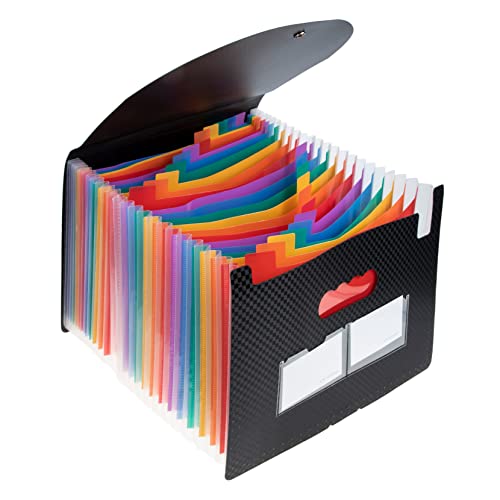 KICHOUSE Akkordeon Ordner Aktenordner Organizer Präsentationsordner Boxen Hängender Papier Organizer Akkordeon Akten Organizer Trennwände Erweiterbarer Aktenordner Ablageordner von KICHOUSE