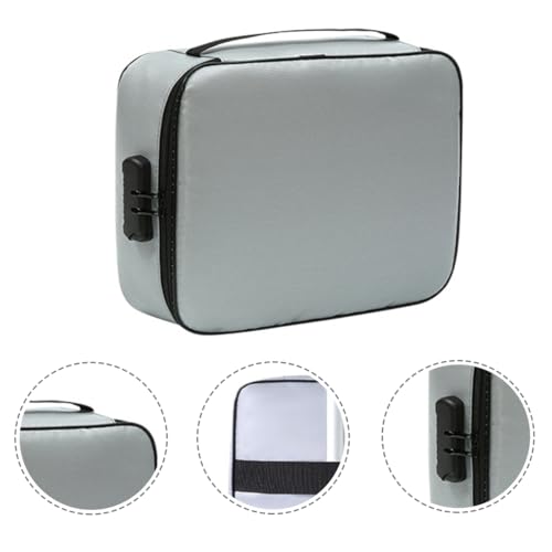 KICHOUSE Aktenhalter Reise-organizer-tasche Passreiseveranstalter Ordnertaschen Feuerfeste Taschen Dokumenttasche Feuerfeste Dokumententaschen Reisepass-organizer-tasche Glasfaser Grey von KICHOUSE