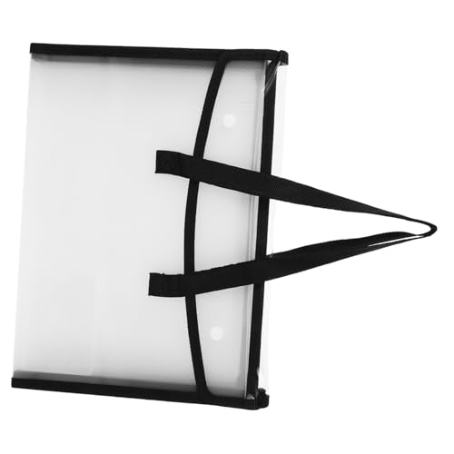 KICHOUSE Aktenordner Arbeiten Organizer -Mülleimer Dateiorganisator Organisator aus Papier Akkordeonordner für die Schule expandierender Veranstalter Office Desk Organizer Plastik Schwarz von KICHOUSE