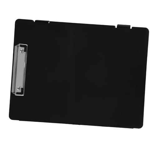 KICHOUSE Aufbewahrungsbox für Testpapier Klemmbrettordner Speicherklemme Clipboard-Ordner Datei Zwischenablage Klemmbrettspeicher Organizer Zwischenablage Dateispeicherclip Metall Schwarz von KICHOUSE