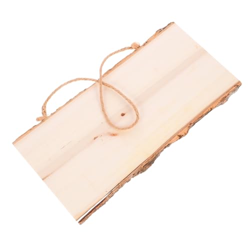 KICHOUSE Bastelholzplanke Leere Holzplakette zum Dekorieren Hängende Holztafel für DIY Projekte Vielseitige Holzverzierung für Geschäfte Handgefertigt Langlebig von KICHOUSE