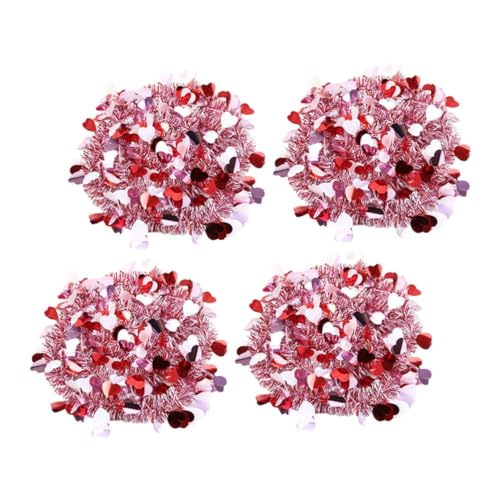 KICHOUSE Valentines Herz Lametta Girlande Set Von Lieferungen Einfach Zu Dekorativen Streifen Festlich von KICHOUSE