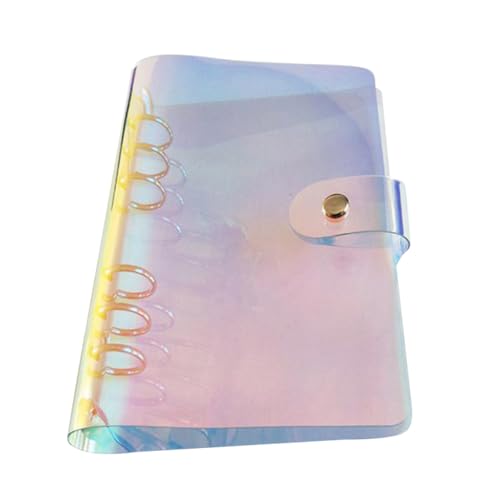 KICHOUSE Bunter Transparenter Schnellhefter aus Hochwertigem Kreatives Leichtes Design mit Knopfverschluss für Schule Büro und Zuhause für Lose und Dokumente von KICHOUSE