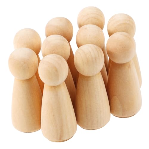 KICHOUSE DIY Holzfiguren Unlackierte Holzpuppen Für Hochzeitskuchen Dekoration Und Bastelprojekte Perfekt Als Cake Topper Und Für Kreative Kunsthandwerke von KICHOUSE