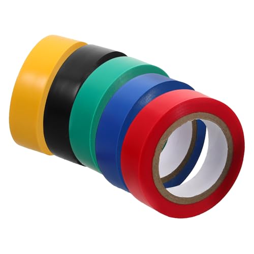 KICHOUSE Drahtband 5 Rollen Isolierband Schutzband blaues Klebeband starkes klebeband buntes klebeband elektrisches Klebeband für den Innenbereich breite elektrische Bänder draussen KICHOUSE Drahtband 5 Rollen Isolierband Schutzband blaues Klebeband starkes klebeband buntes klebeband elektrisches Klebeband für den Innenbereich breite elektrische Bänder draussen von KICHOUSE