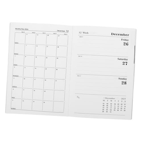 KICHOUSE Englischer Planer Pu hülle Monatskalender Taschenformat für Schule Büro Reise Student Organizer mit Budget Tracker Mahlzeitenplaner und Wochenjournal KICHOUSE Englischer Planer Pu hülle Monatskalender Taschenformat für Schule Büro Reise Student Organizer mit Budget Tracker Mahlzeitenplaner und Wochenjournal von KICHOUSE