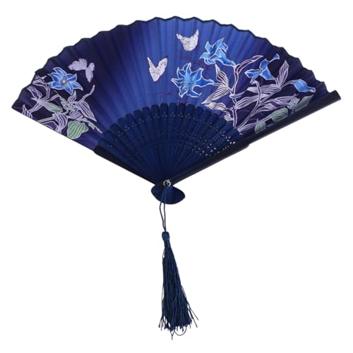 KICHOUSE Faltbarer Handfächer aus Chinesischer Vintage Fächer für Tanz Hochzeit und Dekoration Eleganter Taschenfächer für Frauen für Heiße KICHOUSE Faltbarer Handfächer aus Chinesischer Vintage Fächer für Tanz Hochzeit und Dekoration Eleganter Taschenfächer für Frauen für Heiße von KICHOUSE
