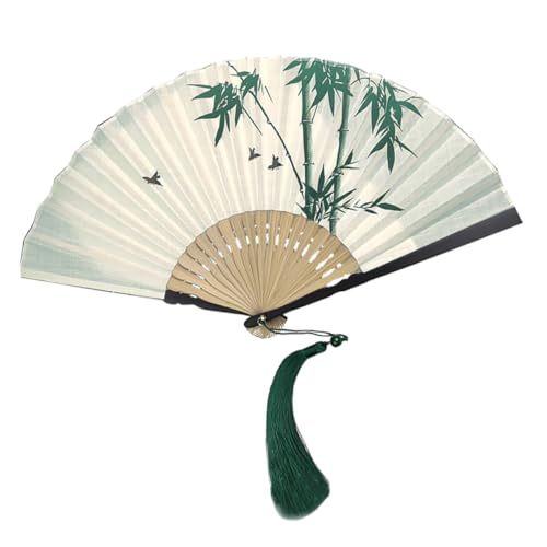 KICHOUSE Faltbarer Handfächer im Vintage Stil Retro Fächer aus Baumwolle und für Tanz Dekoration Accessoire für Traditionelle Kleidung KICHOUSE Faltbarer Handfächer im Vintage Stil Retro Fächer aus Baumwolle und für Tanz Dekoration Accessoire für Traditionelle Kleidung von KICHOUSE