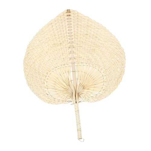 KICHOUSE Handgefertigter Dekorativer Fächer aus Naturmaterialien Sommeraccessoire zum Abkühlen für Wanddekoration und Outdoor Aktivitäten Gelb KICHOUSE Handgefertigter Dekorativer Fächer aus Naturmaterialien Sommeraccessoire zum Abkühlen für Wanddekoration und Outdoor Aktivitäten Gelb von KICHOUSE