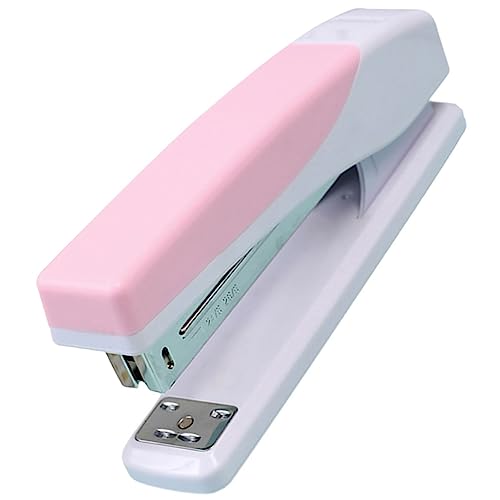 KICHOUSE Hefter Desktop Produkt groß Papier mit Kapazität hoch für Schreibtisch Bürowefter Gummi Rosa von KICHOUSE