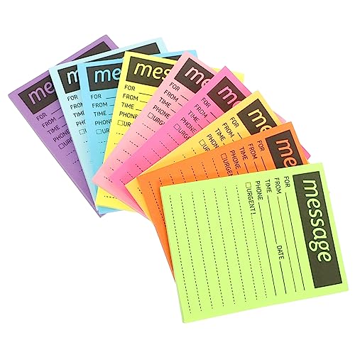 KICHOUSE Kompakte Memo Pads Selbstklebende Notizaufkleber für Schule Büro und Zuhause für To Do Listen Erinnerungen und Kreative Notizen Leicht Repositionierbar von KICHOUSE