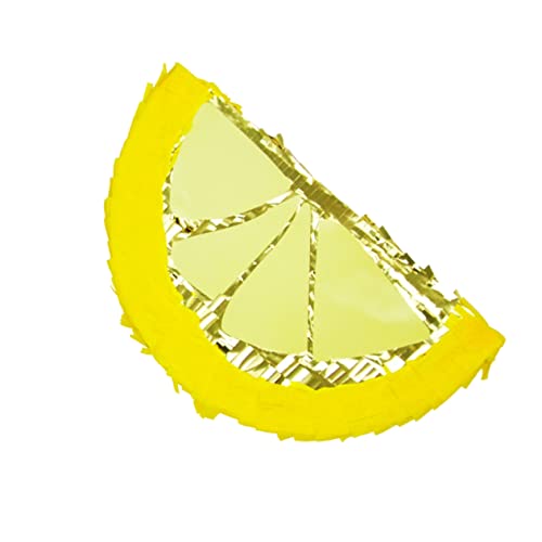 KICHOUSE Limonenförmige Piñata Traditionelles Mexikanisches Partyspielzeug Gefüllt mit Süßigkeiten für Kindergeburtstage und Fiesta Dekoration aus Hochwertigem von KICHOUSE
