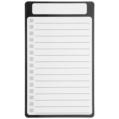 KICHOUSE Magnetischer Kühlschrank Notizblock Lebensmittelliste und To Do Listen Wiederverwendbar aus Pet für Metalloberflächen für Büro und Zuhause von KICHOUSE