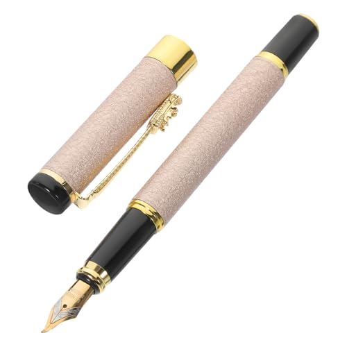 KICHOUSE Metall Füllfederhalter mit Mattem Griff Ergonomisch für Schule und Büro Kalligraphie Stift aus Robustem Eisenmaterial Komfortabel und Rutschfest KICHOUSE Metall Füllfederhalter mit Mattem Griff Ergonomisch für Schule und Büro Kalligraphie Stift aus Robustem Eisenmaterial Komfortabel und Rutschfest von KICHOUSE