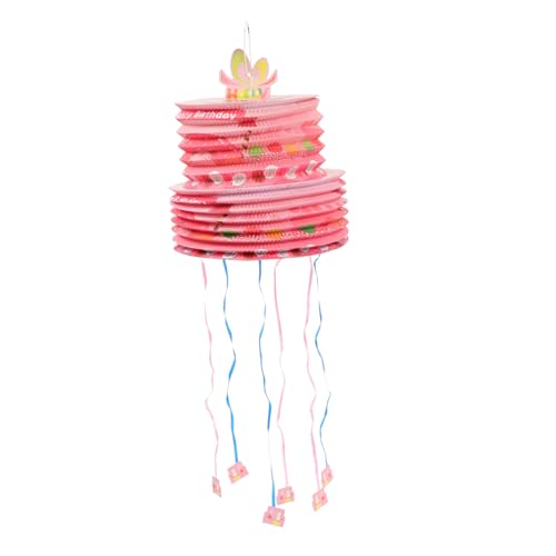 KICHOUSE Mini-pull-pina Pinatas-partydekorationen Cupcake-ornamente Mexikanische Pinata Tortilleros Para Las Tortillas Caliente Plüschtiere Kind Rosa Papier Füllung Piñata von KICHOUSE