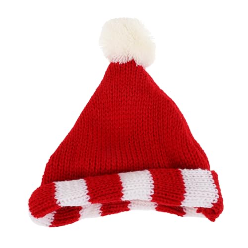 KICHOUSE Miniatur Gestrickte Puppenmütze aus Wolle Dekorative DIY Bastelaccessoire Niedliche Puppen Haube für Puppen Roter Puppenhut für Puppenkostüme und Partydekoration KICHOUSE Miniatur Gestrickte Puppenmütze aus Wolle Dekorative DIY Bastelaccessoire Niedliche Puppen Haube für Puppen Roter Puppenhut für Puppenkostüme und Partydekoration von KICHOUSE