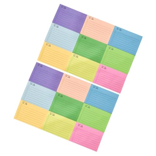KICHOUSE Notizblock Haftnotizen und Tragbar für Schule und Büro Selbstklebende Memo Sticker für Wichtige Erinnerungen von KICHOUSE