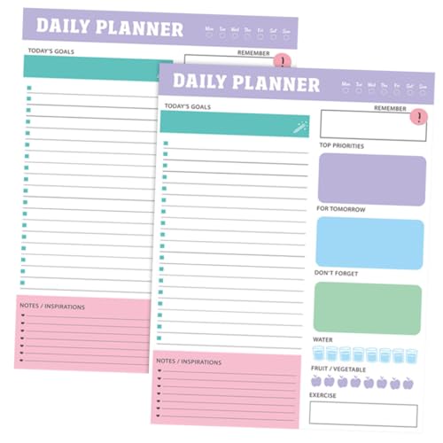 KICHOUSE Notizbuch Für Zeitverwaltungsplan Beachten Sie Pads Journal -notizbuch Kleines Notizbuch Kleiner Notizblock Planer Notizblock Für Den Täglichen Gebrauch Zubehör Planen Papier von KICHOUSE