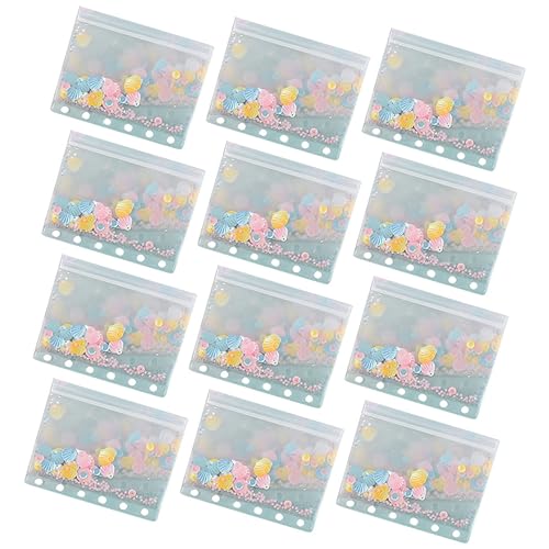KICHOUSE Ordnertasche Bindetaschen Bindemittel 6-Loch-Ordner Ordnerdeckel mit Schnalle Budgetumschläge PU-Notizbuchplaner PU-Notebookhülle Rostfreier Stahl Transparent KICHOUSE Ordnertasche Bindetaschen Bindemittel 6-Loch-Ordner Ordnerdeckel mit Schnalle Budgetumschläge PU-Notizbuchplaner PU-Notebookhülle Rostfreier Stahl Transparent von KICHOUSE