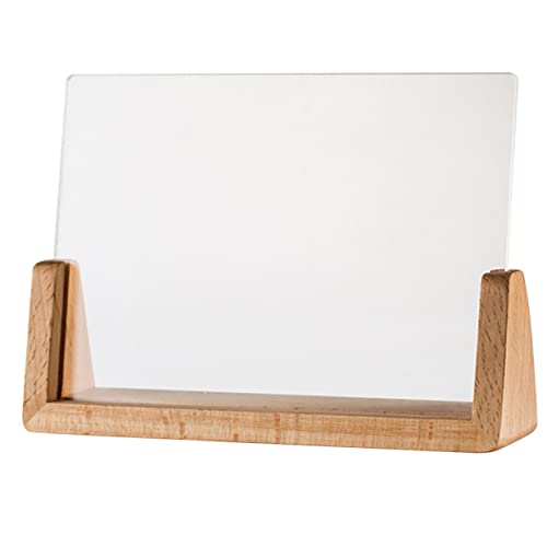 KICHOUSE Photo Frame Table Halter Fotoständer für die Tischanzeige Plattenständer für die Anzeige Desktop-Display-Schilderhalter groß bilderrahmen Zeigeständer für Mehrzweck Bild steht Holz von KICHOUSE