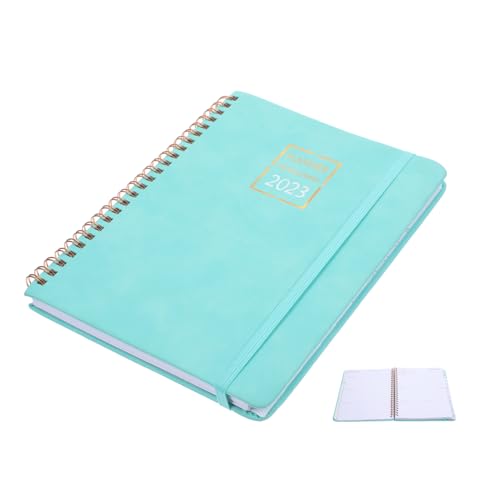 KICHOUSE Planer Planungsjournal farbiges notizbuch 2023 datiertes Notizbuch Planungshandbuch Zu täglich Zeitplan-Notizbuch Zeitplan-Notizblock Planungsbuch Eisen Sky-blue von KICHOUSE
