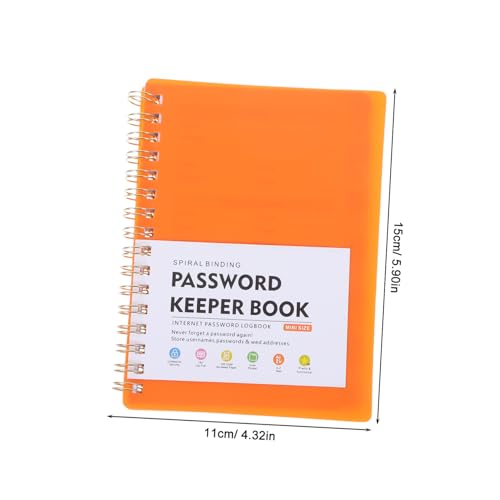 KICHOUSE Praktisches Passwort notizbuch mit Alphabetischem Register Spiralbindung für Sichere Passwortverwaltung und Adressaufzeichnung Vielseitiges Passwort organizer logbuch KICHOUSE Praktisches Passwort notizbuch mit Alphabetischem Register Spiralbindung für Sichere Passwortverwaltung und Adressaufzeichnung Vielseitiges Passwort organizer logbuch von KICHOUSE