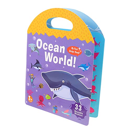 KICHOUSE Puzzle -Aufkleberspielzeug Cartoon Sticker Book Kognitionsbuch für lustiges Stickerbuch Wiederverwendbares Aufkleberbuch Kleinkind Sticker Books Gelee-Aufkleber von KICHOUSE
