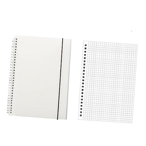KICHOUSE Ringbuch Notizbuch mit Cover Frosted Notizblock im Nachfüllbar für Schule und Bürobedarf PP Material Praktisch für Notizen und Planung von KICHOUSE