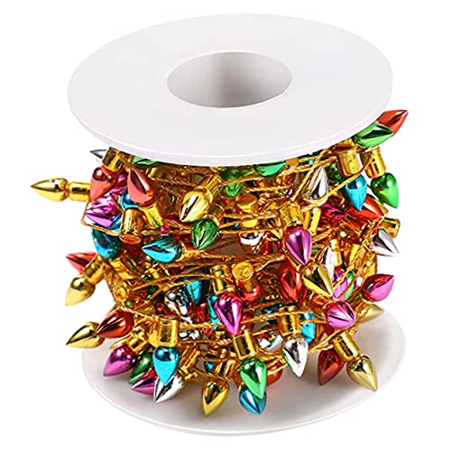 KICHOUSE Roll Mit Dekorativen Lampenperlen Kunsthandwerk Für Feste Hochzeiten Und DIY-projekte Goldene Schnur Bunte Für Weihnachtsdekoration Party-Accessoire KICHOUSE Roll Mit Dekorativen Lampenperlen Kunsthandwerk Für Feste Hochzeiten Und DIY-projekte Goldene Schnur Bunte Für Weihnachtsdekoration Party-Accessoire von KICHOUSE
