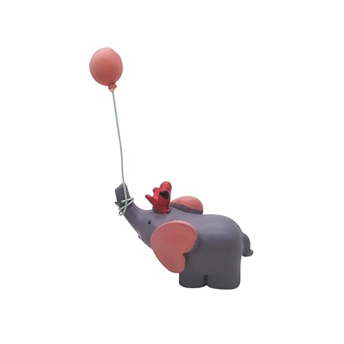 KICHOUSE Autodekoration Mini-Tierspielzeug Tierballons schreibtischdeko schreibtisch dekoration Weihnachtsdekorationen Hochzeitsdekorationen Hochzeitstorte-Ornament Ballon-Elefanten-Dekor von KICHOUSE